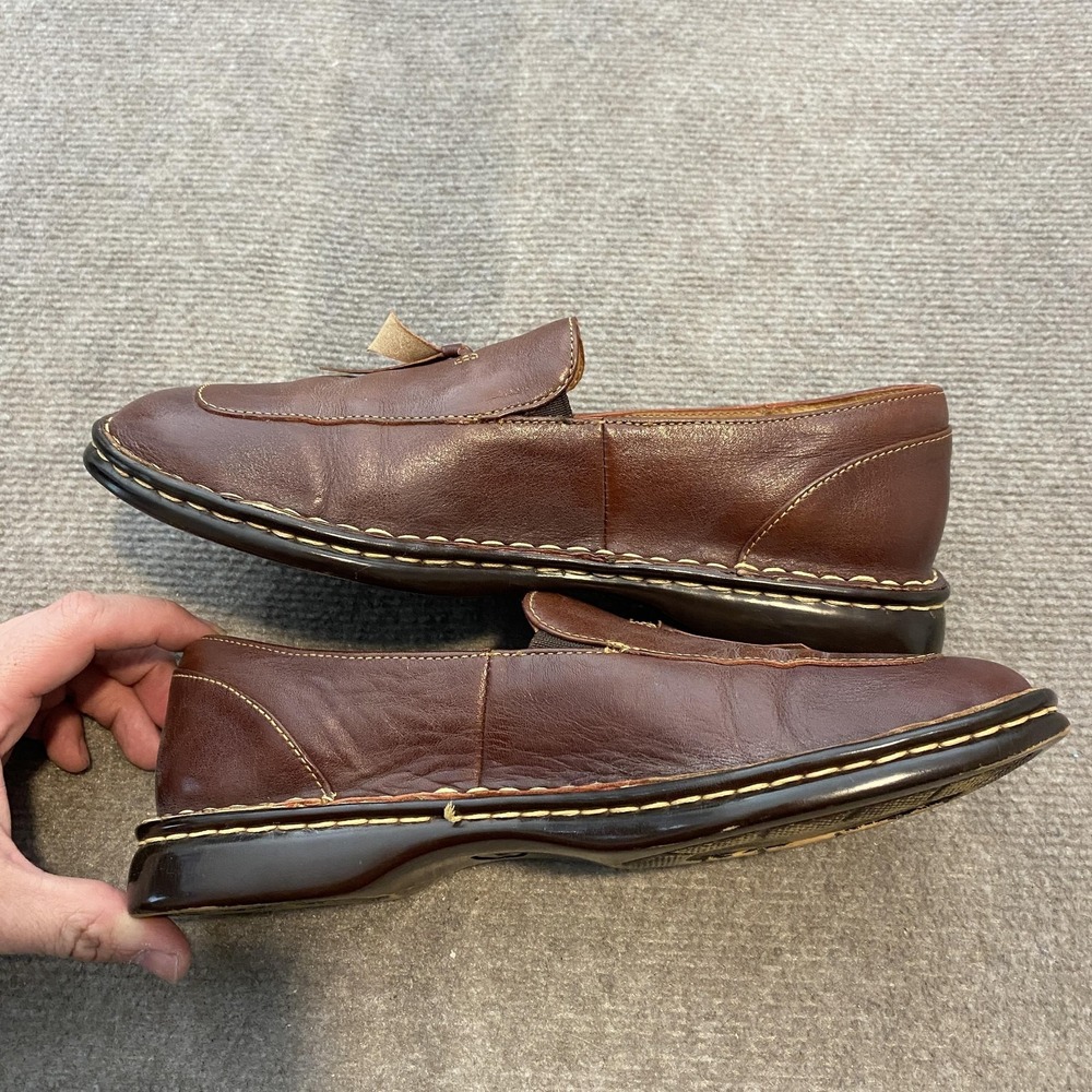 Born Shoes Womens Size 9.5 Brown Leather Tassel Loafers Slip On Casual B-6203 - Picture 5 of 9